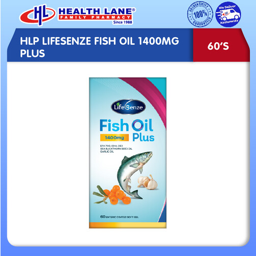 HLP LIFESENZE FISH OIL 1400MG PLUS (60'S)